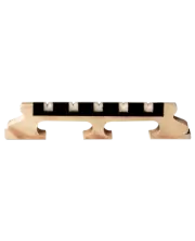 Golden Gate Deluxe 5 String Banjo Bridge 5/8" Height, Inlaid Bone Saddles, GB-3