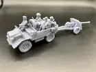 28mm, 3D Printed, WW2, UK Airborne 17# & Cut Down Morris, Bolt Action (transit)