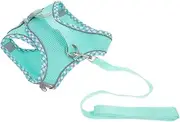 Abaodam 1 Set Convenient Dog Harness Vest Reflective Outdoor Puppy Harness with Leash Lightweight Material XXS for Daily Walking and Training Activities