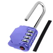 CL21VP 2.6 Inch Long Shackle Combination Lock, 4 Digit Combination Padlock Se...
