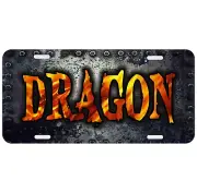 Metal Print Background Dragon Personalized License Plate Custom Auto Car Tag