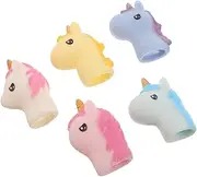 Totority 5pcs Unicorn Hand Puppet Kid Toys Toys Bulk Toys Toy Toys Farm Animal Toys Hand Puppets for Animal Finger Puppets Mini Toys Bulk Rubber Animal Toys Vinyl