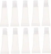DRESSOOS 10Pcs Refillable Empty Lip Gloss Storage Tubes Portable Lip Glaze Bottles for Tinted Lip Products and Lip Masks Ideal for Travel and Everyday Use