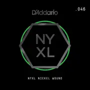 D'Addario NYXL Nickel Wound Electric Guitar Single String, .046