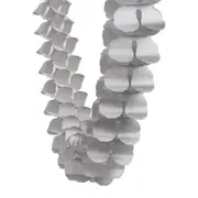 Four Leaf Clover Tissue Paper Garland - Metallic Silver