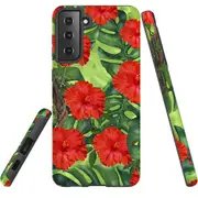 For Samsung Galaxy S22+ Plus Case, Armour Cover, Plant Garden
