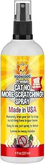 Bodhi Dog No More Scratching! Cat Deterrent Spray, Indoor & Outdoor Repellent w/Essential Oils - Safe & Effective Formula - Prevents Scratches on Furniture, Protects Surfaces - Made in USA (8 Fl Oz)
