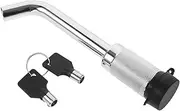 Mikinona Hitch Lock for Trailers and Rvs Heavy Duty Theft Security Lock with Key Durable Cast Construction for Off Road Vehicles Versatile Usage for Safe Towing