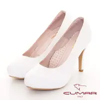 在飛比找momo購物網優惠-【CUMAR】閃亮耀眼內增高防水台高跟鞋(白色)
