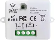 Wireless Switch Set - Wireless Wall Switch Light Switch with Receiver - 30 m Range Wireless Kinetic Battery-Free 230 V 10 A | Receiver