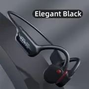 GGP Black Waterproof Bone Conduction Bluetooth Headset 32Gb Memory, Lightweight & Durable For Sports