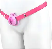 Men's Elastic Chastity Belt Penis Lock Chastity Cage 4-Ring Set Female Simulation CB Lock Chastity Lock Auxiliary Belt Kit Fun Chastity Device