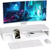 Monitor Stand Riser, Foldable Computer Monitor Riser, Adjustable Length Computer