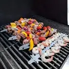 Kabob Stick Reliable Compact Universal Non-sliding Kabob Skewer Stainless Steel