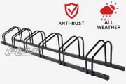 Velobici 1 - 6 Bike Floor Parking Rack Storage Stand Bicycle Black