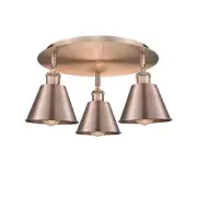 Innovations Lighting 516-3C-8-19 Ballston Flush Ballston 3 Light - Copper