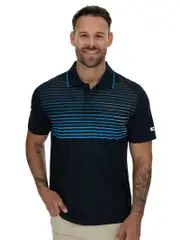 Cougars Quick Dry Sublimated Polo Navy Aqua