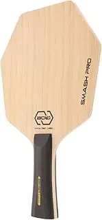 YARNOW Wooden Table Tennis Racket Baseboard Hexagonal Shape 5-Layer Plywood Pong Racket for Boys and Girls Training