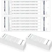 Feifeiya 500 Hotel Luggage ID Tag Paper Baggage Claim Check Tag Numbering from 000 to 499 Baggage Identification Suitcase(White)