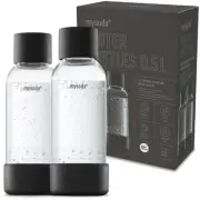 Mysoda Carbonating Bottles 2Pck 0.5L - Compatible, Drink mate, Wassermaxx, Aq...