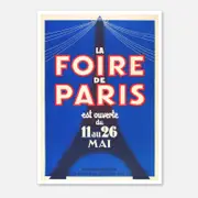 Galrie Vintage La Foire de Paris Poster - Iconic French Event Art Print, Poster Only, A1 60 x 84cm (23 x 33inch)