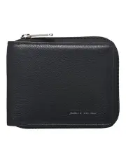 [PIERRE CARDIN] Italian Leather Wallet in Black