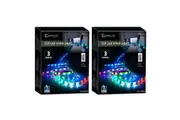 2x Sansai 3m USB Powered RGB LED Strip Light Monitor Backlight w Remote Control