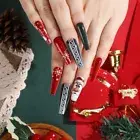 Christmas Ballerina False Nails Press on Nails Nail Tips False Nail Women