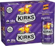 Kirks Pasito Passionfruit Soft Drink Multipack Cans 20 X 375 ML + FREE SHIPPING