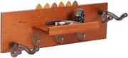Guitar Wall Hanger - Wooden Electric Guitar Shelf,Space-Saving Ukulele Holder, Bass Organizer Rack for Banjo Mandolin