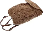 [FOMIYES] 1Pc Stylish Summer Beach Bag Versatile Straw Weave Backpack Wear Resistant Shoulder Bag for Women for Parties and Shopping Unique Present Choice
