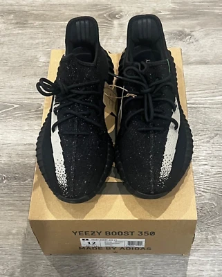 ADIDAS YEEZY BOOST 350 V2 CORE BLACK WHITE OREO BRAND NEW SIZE 12