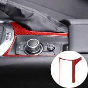 1PCS Soft Carbon Fiber Multimedia Knob Control Bezel For Mazda MX-5 2016-2023
