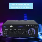 AK45 Stereo Audio Amplifier Receiver 300Wx2 Home Dual Channel Bluetooth