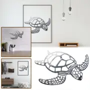 Metal Sea Turtle Ornament Beach Theme Decor Wall Art Decorations Wall Hanging