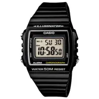 在飛比找蝦皮商城優惠-【CASIO】亮眼大螢幕數位錶-黑(W-215H-1A)正版