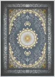 Mash 723505 Traditional Persian Area Rug Coal