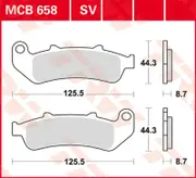 TRW Lucas Sintered lining MCB658SV