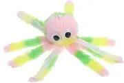 MINAOLULUS Octopus Shaped Cat Plush Rainbow Color Chew for Cats Interactive Teething Pillow Engaging Playtime for Indoor Kittens Soft Fun