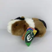 Guinea Pig Plush Living Nature Tri-Colour Soft Stuffed Animal Toy Pet 17cm Tags