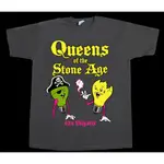 QUEENS OF THE STONE AGE ERA VULGARIS STONER 短褲 - 長袖新款灰色 T 恤