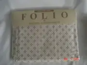 NIP Vtg. WEST POINT PEPPERELL FOLIO CLOVERDALE Brownish Design TWIN FITTED SHEET