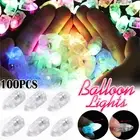 100PCS LED Balloon Lamp Lights Glow Wedding Birthday Christmas Party Carnival