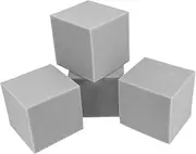 TOGEVAL 4pcs Soundproof Corner Blocks Sound Absorbing Wall Tiles for Acoustic Treatment Grey Fire Retardant Design for Music Studios and Home Theatres