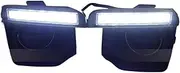 1 Set Compatible With Land Rover Freelander 2 2012 2013 2014 DRL Daytime Running Lights Car LED With Fog Head Lamp Cover Car-styling