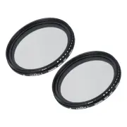 ND2-400 Lens Filter Variable Neutral Density Lens Filter 52mm 2 Pcs