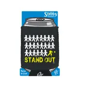 Stand Out Figher - Funny Novelty Stubby Holder With Base