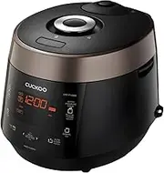 (CRP-P1009S) BROWN CUCKOO 10-Cup Pressure Rice Cooker & Warmer, 12 Menu Options, Non-Stick Inner Pot