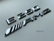 NEW MERCEDES BENZ E250 AMG REAR BOOT BACK CHROME SILVER BADGES