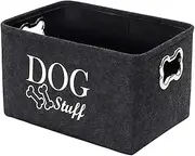 Dog Toy Basket, Large Dog Toy Box with Handle, Dog Toy Organizer for Storing Pet Toys and Accessories, Cat Toy Basket Container, Home Decor
